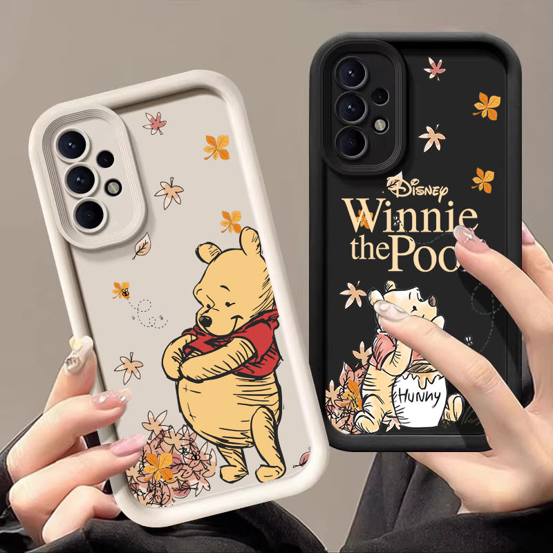 Phone Cases Samsung A14 - Autumn Winnie The Pooh Leaves Case