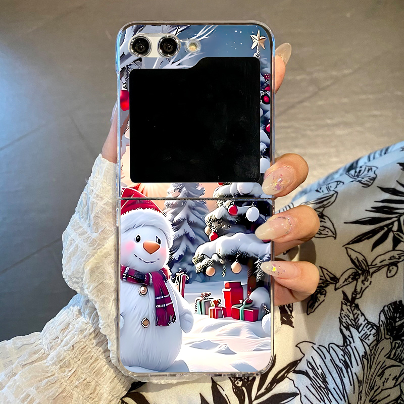 Phone Cases Z Fold 6 - Christmas Snowman Elk Phone Case For