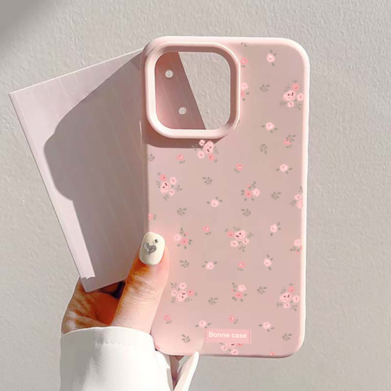 Phone Cases Pink - INS Korea Pink Flower Phone Case