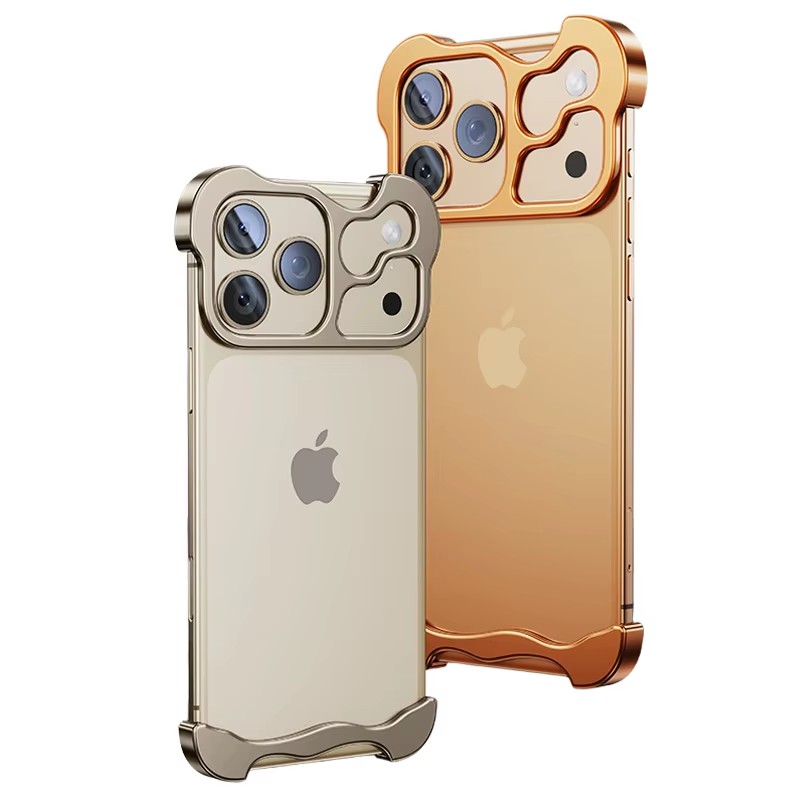 Phone Cases Aviation - lrregular Metal Frame Bumper Phone Case