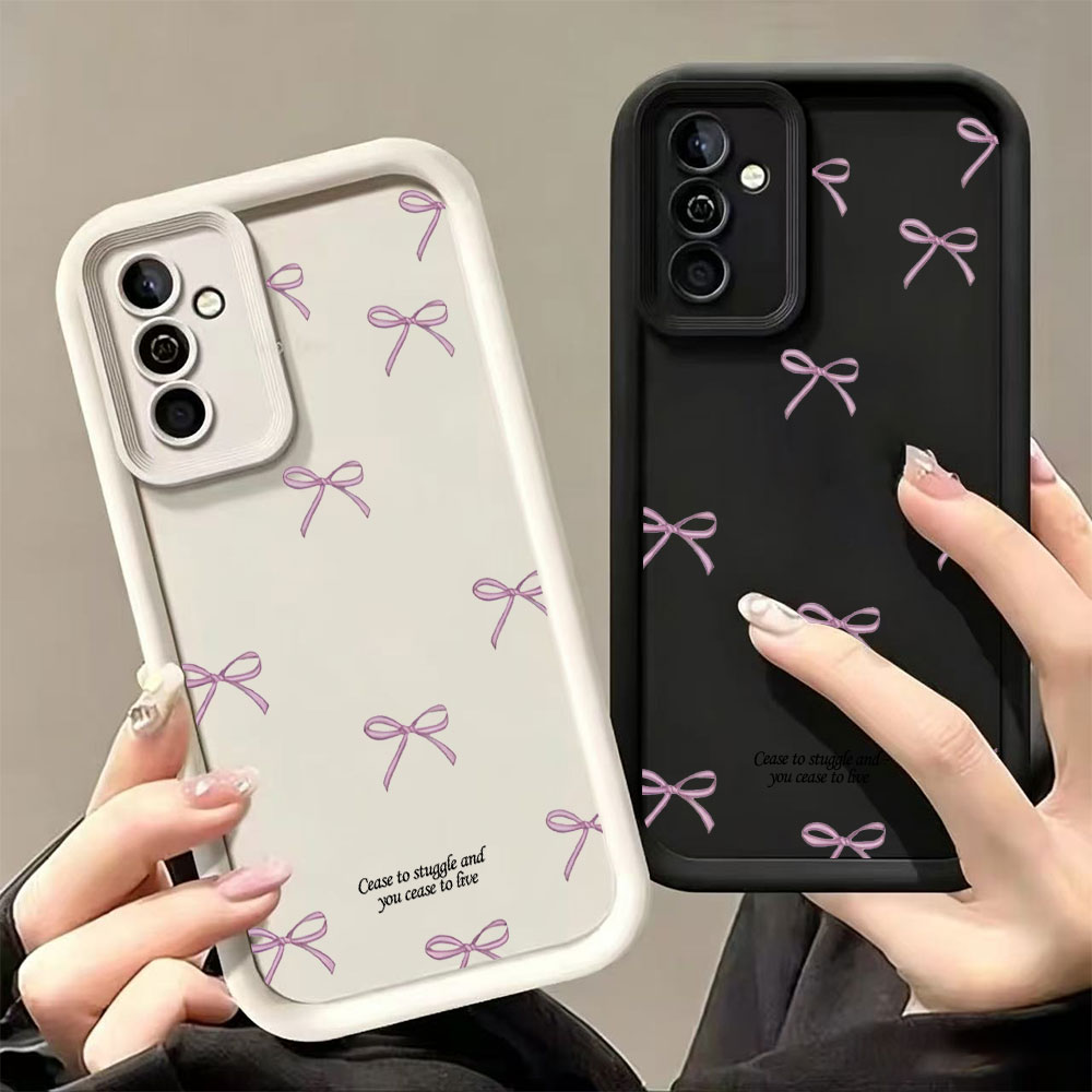 Phone Cases Pink - Pink Bow Print Soft TPU Phone