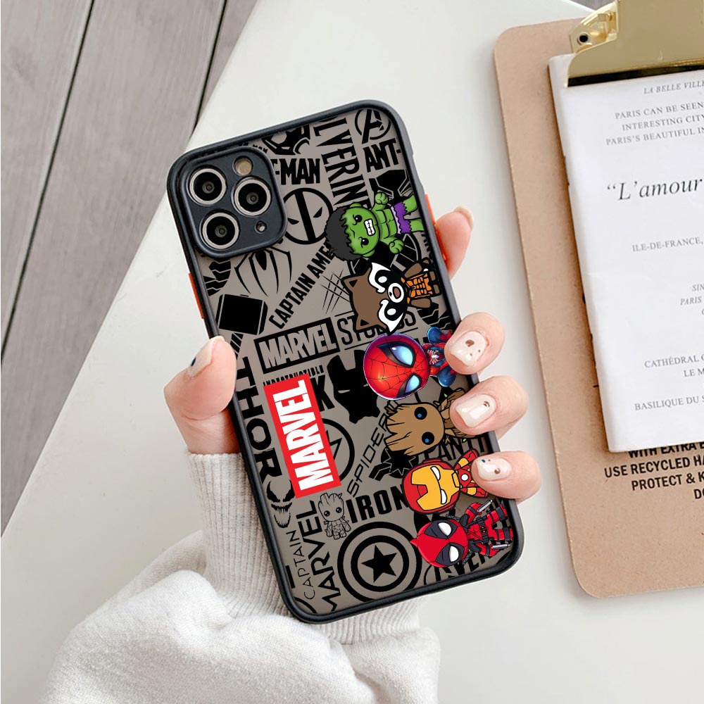 Phone Cases Xr Cute - Cute Marvel Heroes Matte Translucent Case