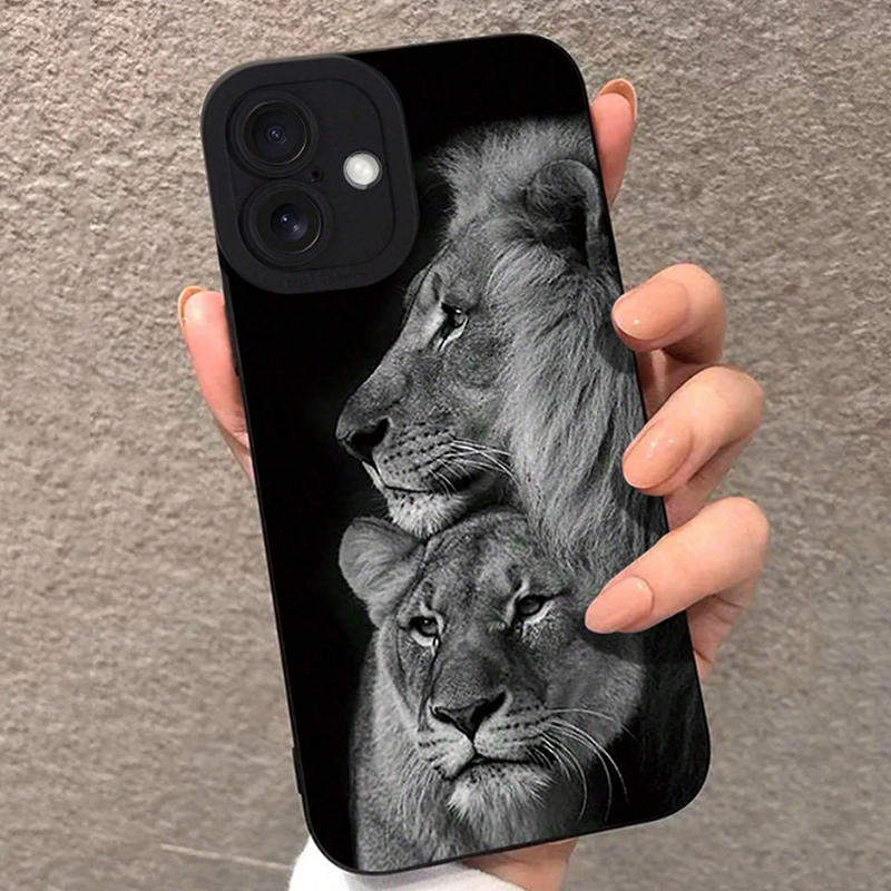 Phone Cases Xr Iphone - Detailed and Perforated Colorful Lion Print