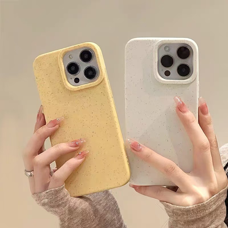 Phone Cases Biodegradable - Minimalist Solid Color Shockproof Soft Protective