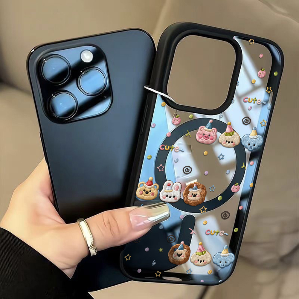 Phone Cases Aesthetic - Aesthetic Mini Stitch Cartoon Animal Clear
