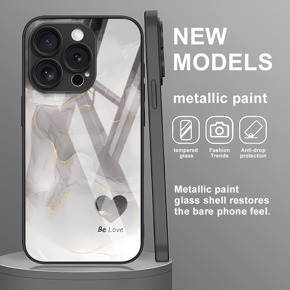 Phone Cases Samsung A14 - Tempered Glass Phone Case For Samsung