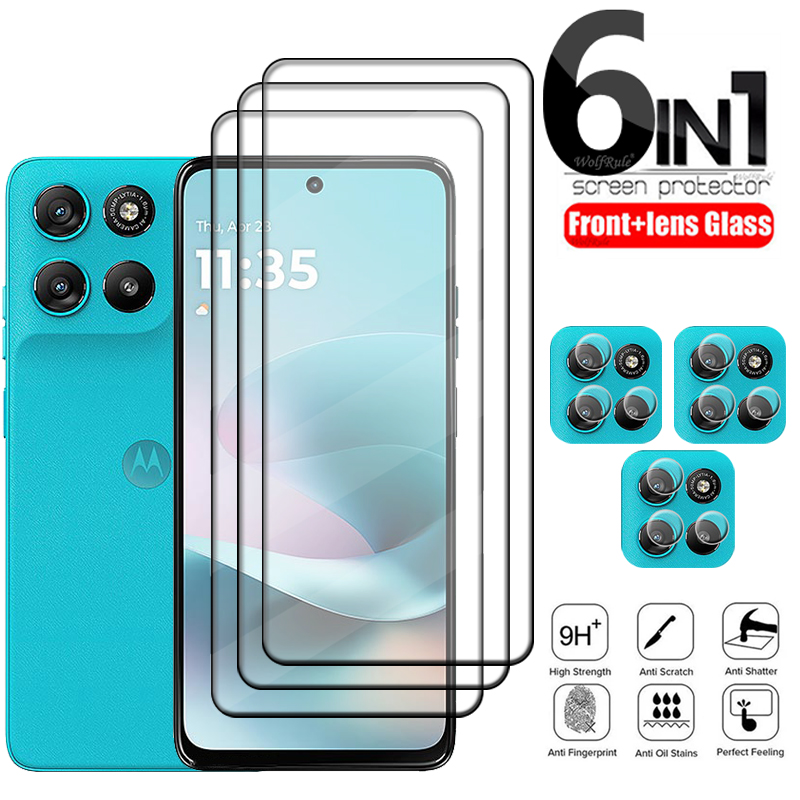 Phone Cases Moto G - 6-in-1 For Moto G67 Glass For