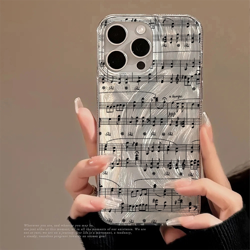 Phone Cases Samsung A14 - Fun Letter and Musical Note Phone