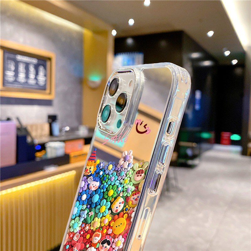 Cute Flower Makeup Mirror Phon - Phone Cases Aesthetic recension och pris