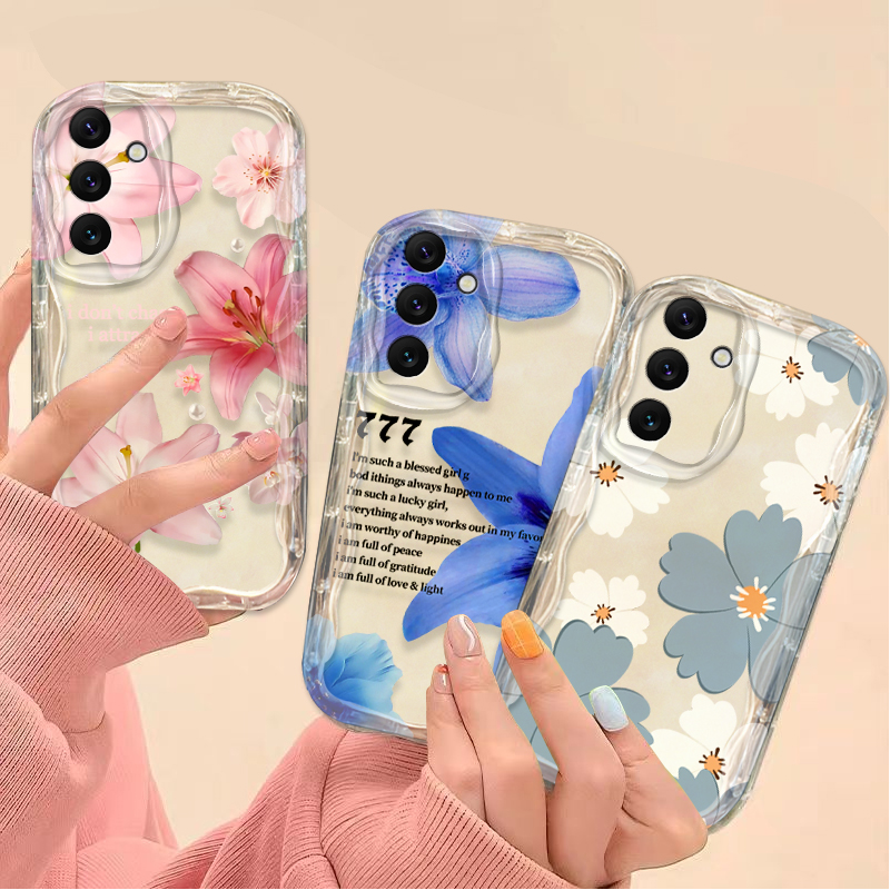 Beautiful Pink Lily Pattern Ph - Phone Cases Samsung A14 recension och pris