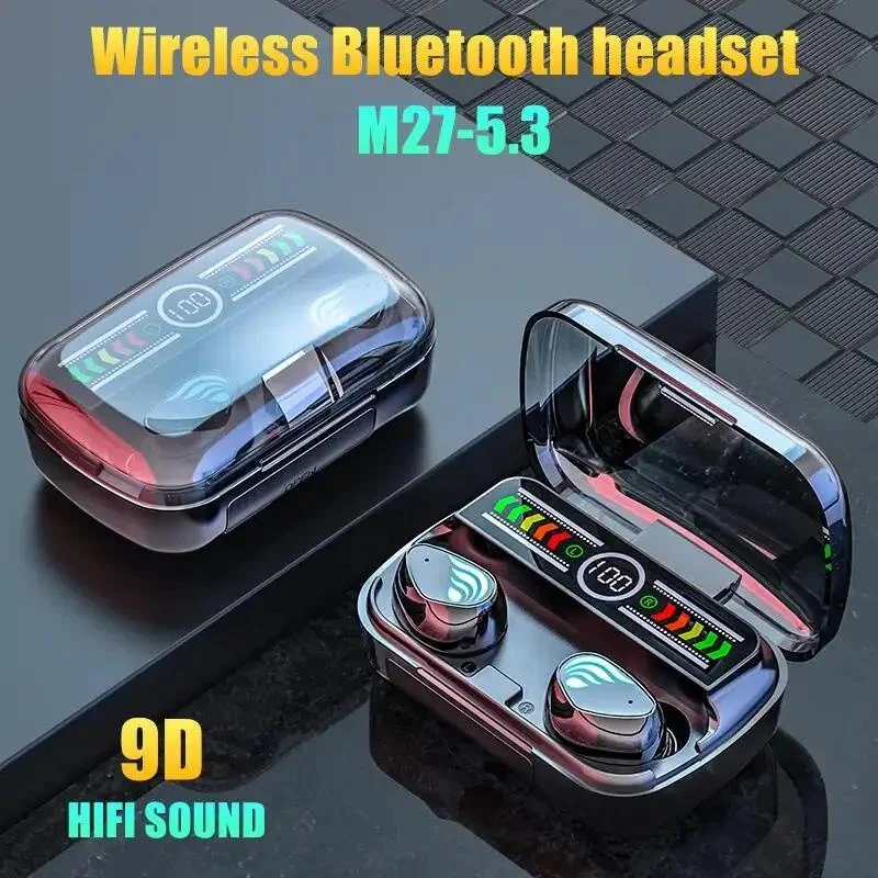 M27 TWS Bluetooth Headphones W - Phone Cases Pk recension och pris