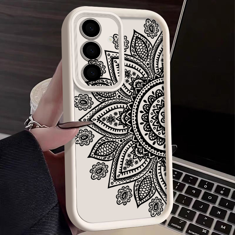 Retro Flower Totem Pattern Cas - Phone Cases Samsung A14 recension och pris