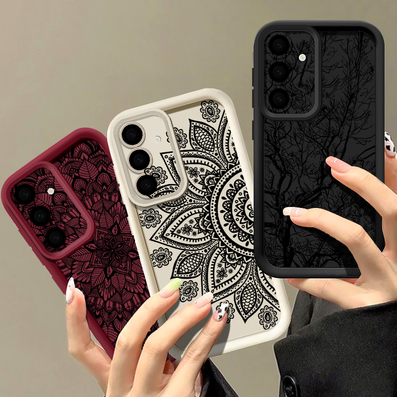 Retro Flower Totem Pattern Cas - Phone Cases Samsung A14 recension och pris