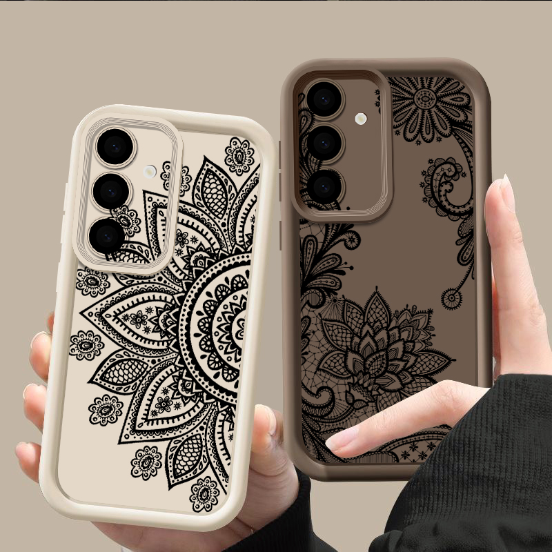 Retro Flower Totem Pattern Cas - Phone Cases Samsung A14 recension och pris