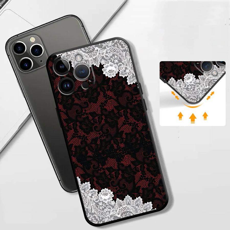 Black And Red Sexy Lace Phone  - Phone Cases Xr Iphone recension och pris