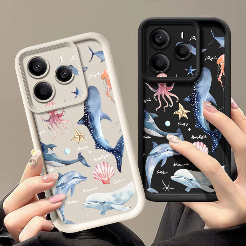 Cute Dolphin Patterned Soft Ca - Phone Cases Xiaomi 15 recension och pris