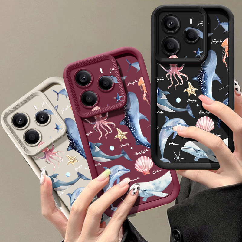 Cute Dolphin Patterned Soft Ca - Phone Cases Xiaomi 15 recension och pris
