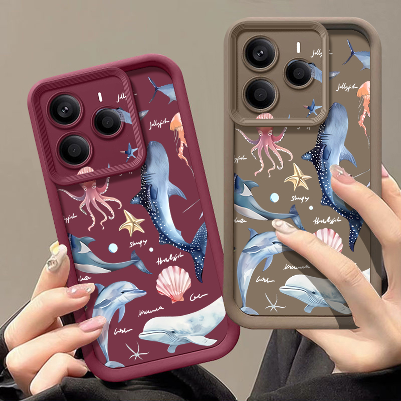 Cute Dolphin Patterned Soft Ca - Phone Cases Xiaomi 15 recension och pris
