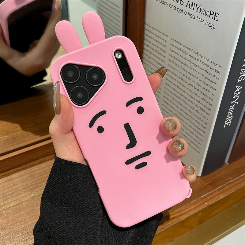 Kawaii 3D Funny Cartoon Pink E - Phone Cases Pink recension och pris