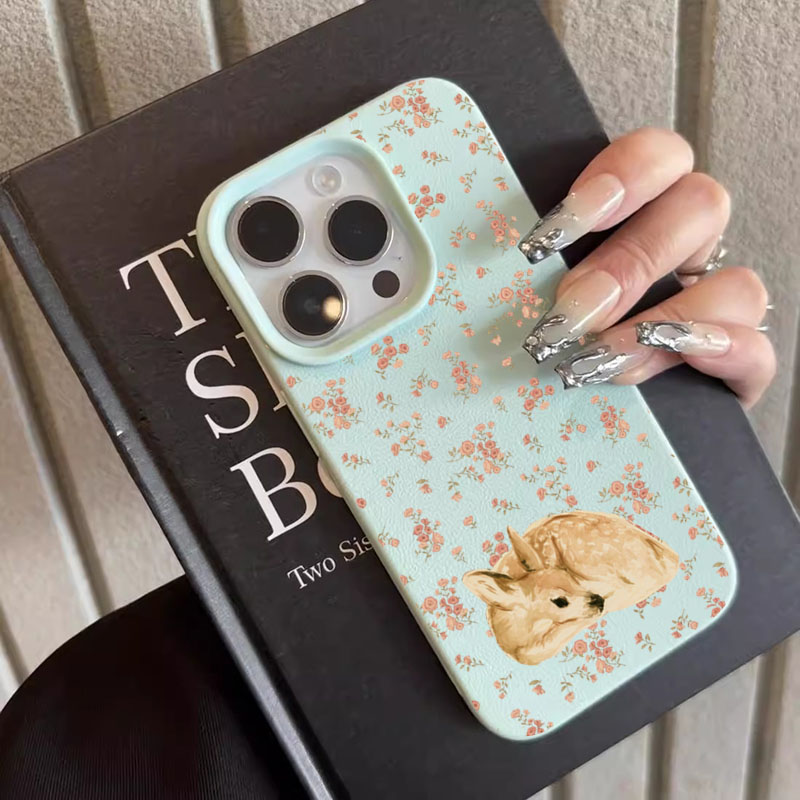 Cute Deer Full Floral Pattern  - Phone Cases Xr Cute recension och pris