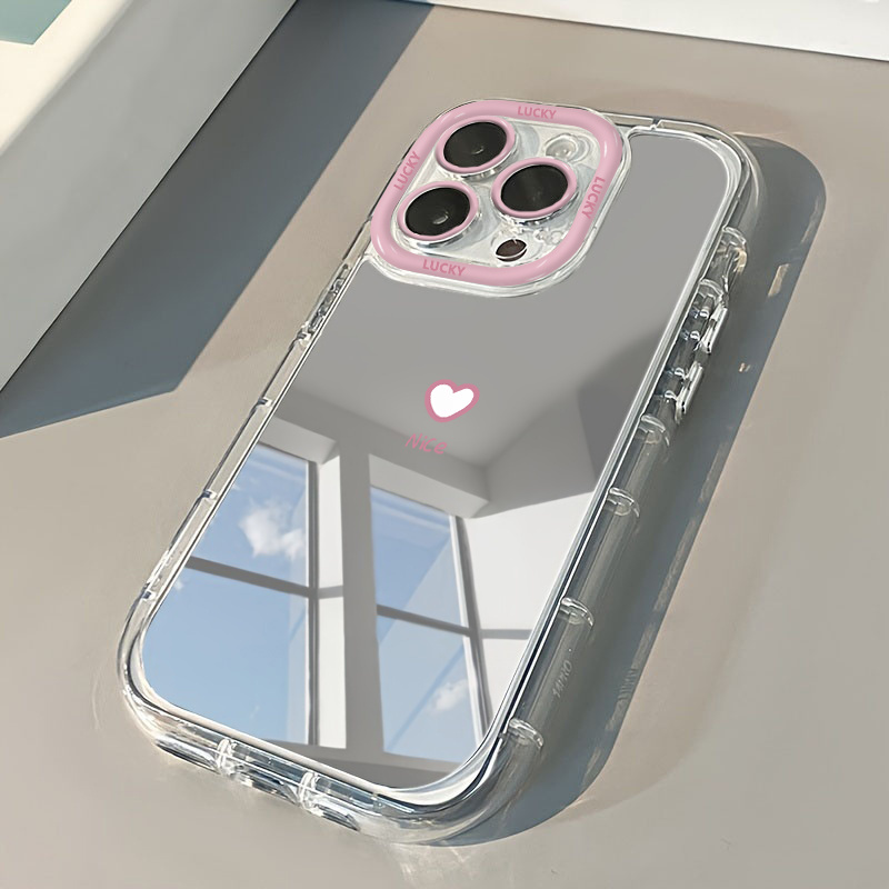 Nice Heart Makeup Mirror Phone - Phone Cases Xr Cute recension och pris