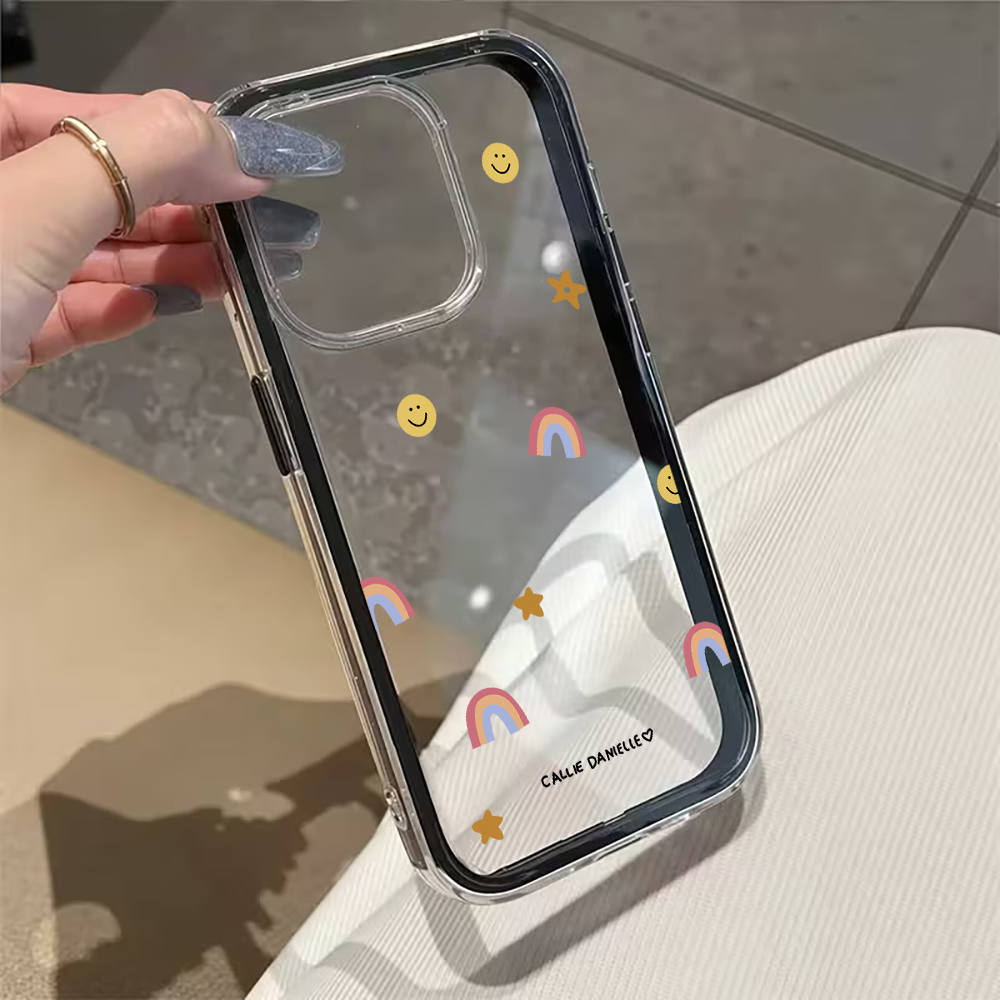 Cute Rainbow Clear Phone Case  - Phone Cases Xr Cute recension och pris