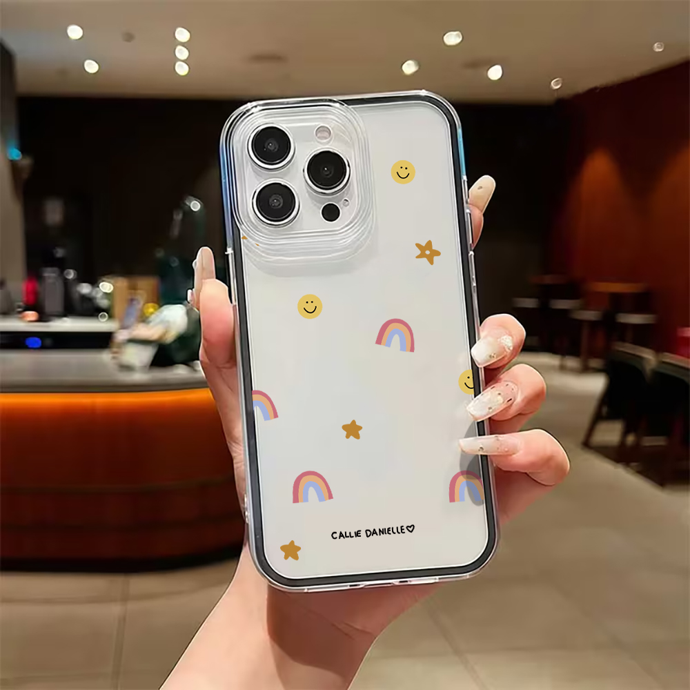 Cute Rainbow Clear Phone Case  - Phone Cases Xr Cute recension och pris