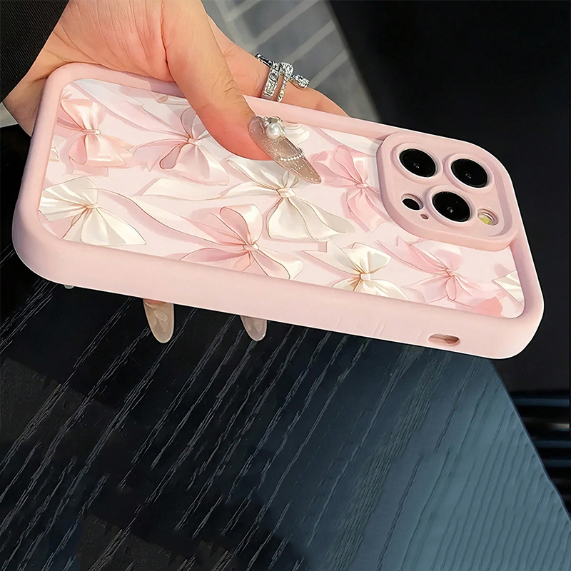 Bow-Knot Pink Bow Pattern Shoc - Phone Cases Pink recension och pris