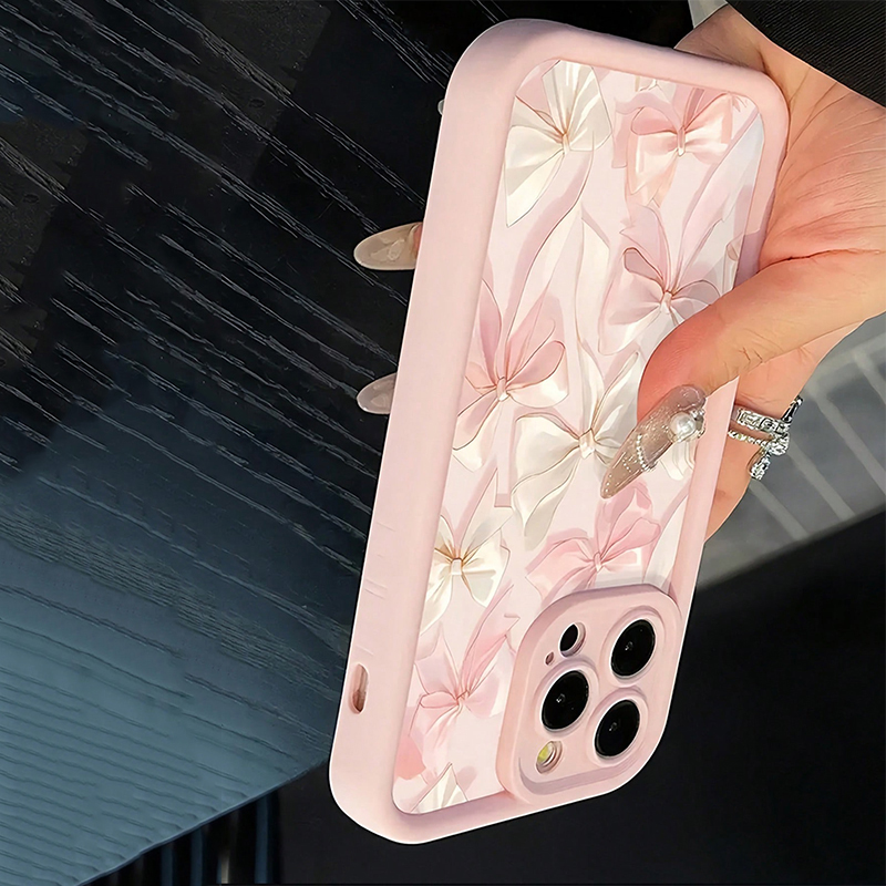 Bow-Knot Pink Bow Pattern Shoc - Phone Cases Pink recension och pris