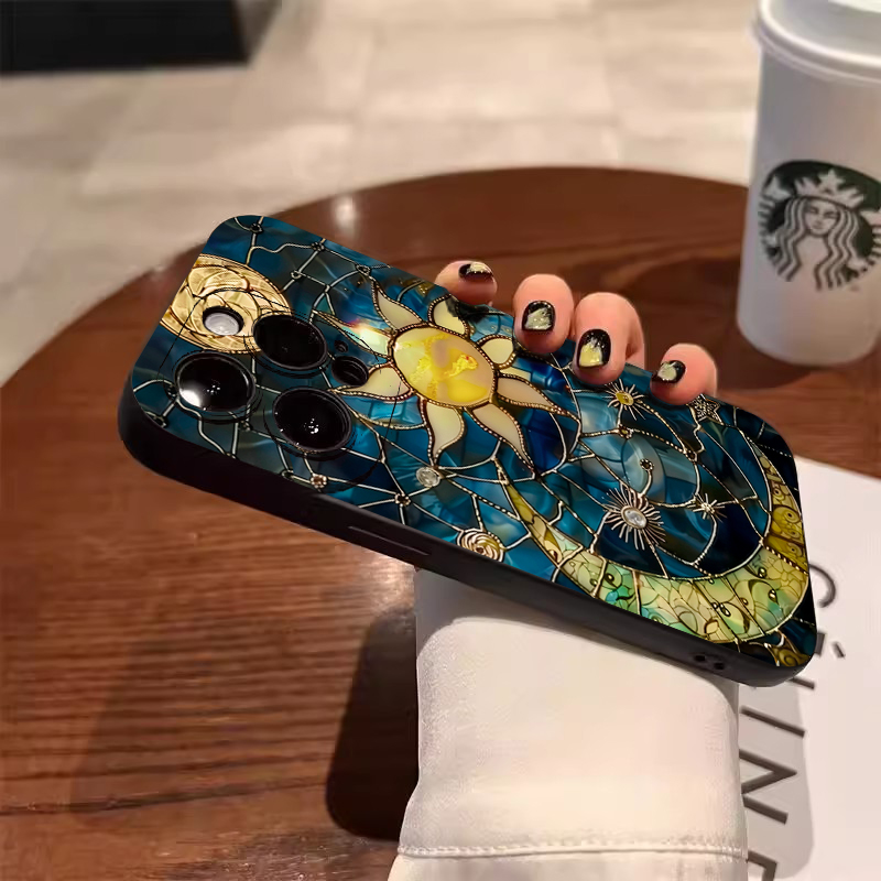 Aesthetic Sun Moon Print Phone - Phone Cases Aesthetic recension och pris