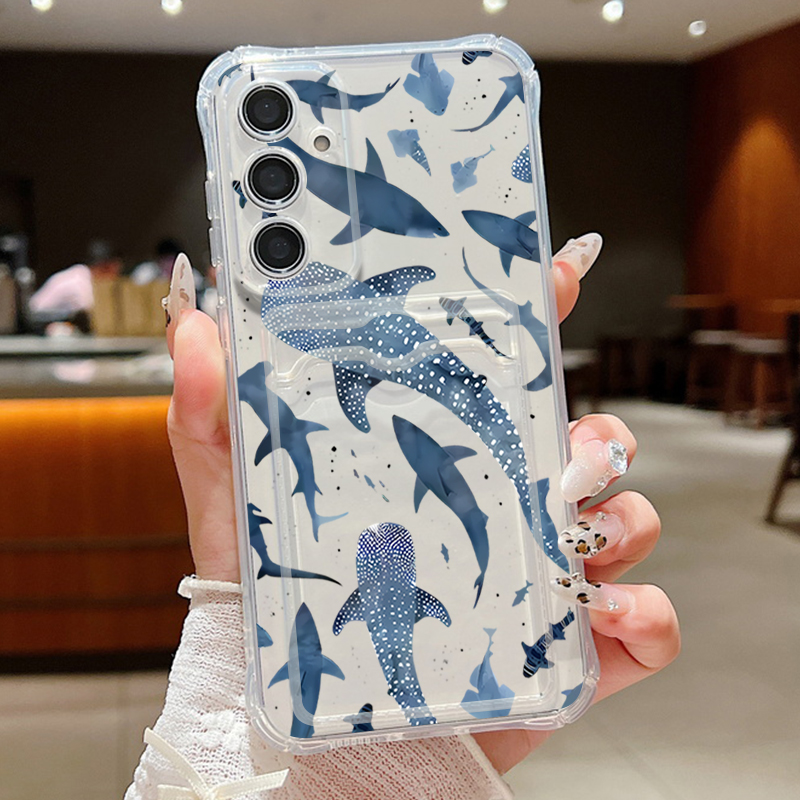 Ocean Shark Whale Phone Case F - Phone Cases With Wallet recension och pris