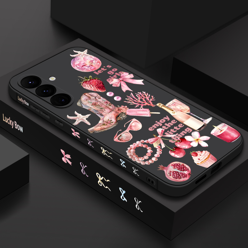 Strawberry Cherry Pattern Phon - Phone Cases Samsung S25 Fe recension och pris