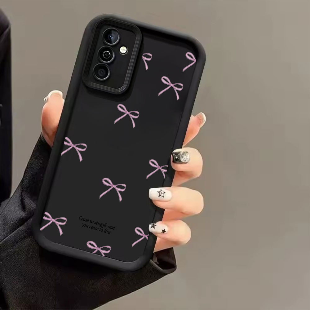 Pink Bow Print Soft TPU Phone  - Phone Cases Pink recension och pris