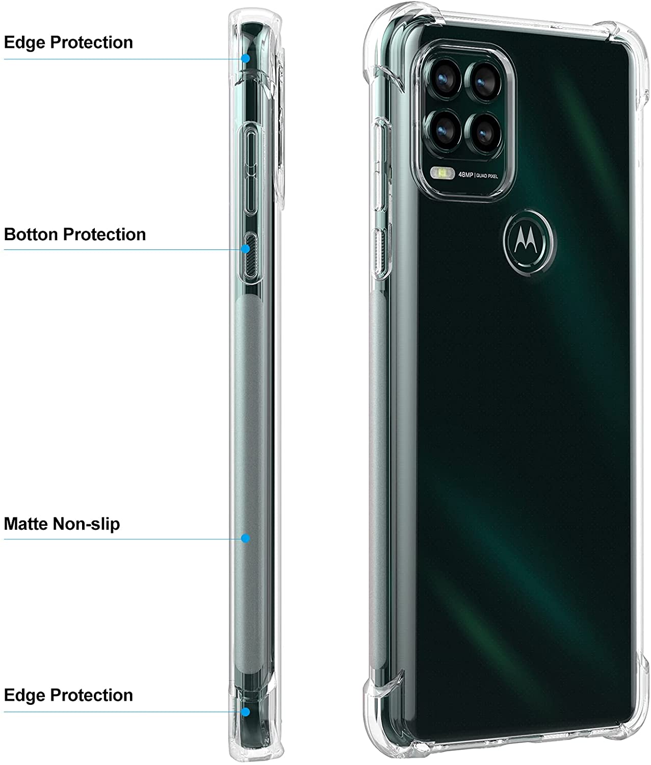 Crystal Clear Anti-slip Anti-S - Phone Cases Moto G recension och pris