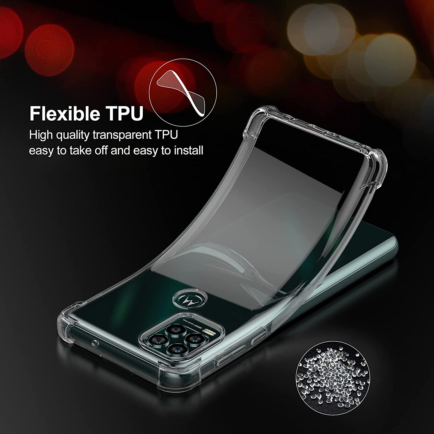 Crystal Clear Anti-slip Anti-S - Phone Cases Moto G recension och pris