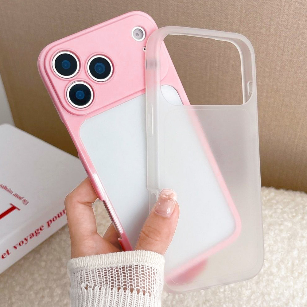 2 in 1 Jelly Pink Flower Case  - Phone Cases Pink recension och pris