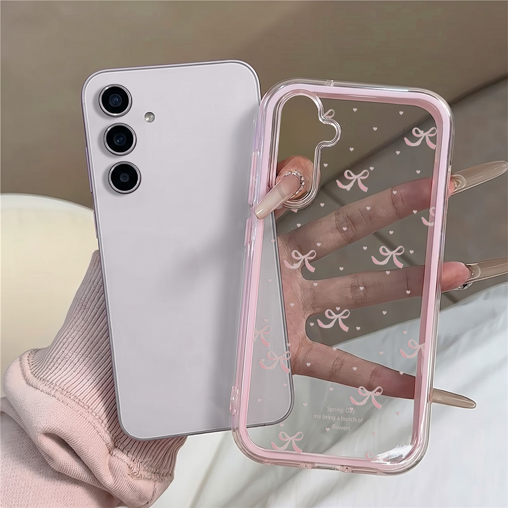 Cute Pink Bow Soft Phone Case  - Phone Cases Pink recension och pris