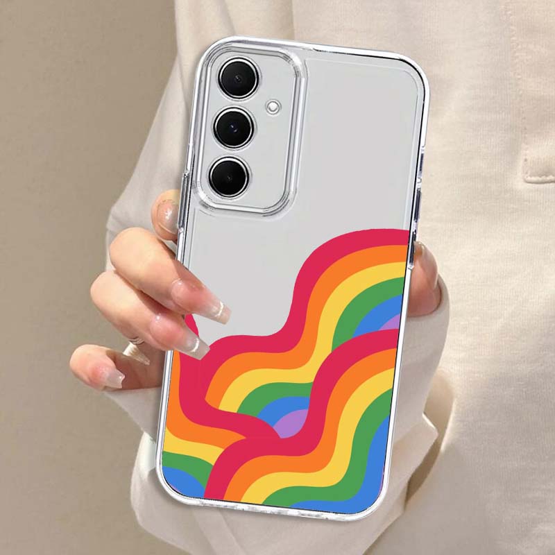 Colorful Rain Bow Art For Sams - Phone Cases Samsung A14 recension och pris