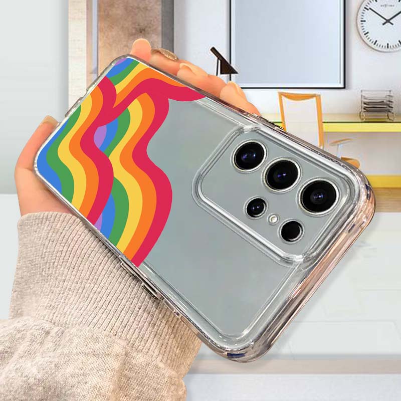 Colorful Rain Bow Art For Sams - Phone Cases Samsung A14 recension och pris