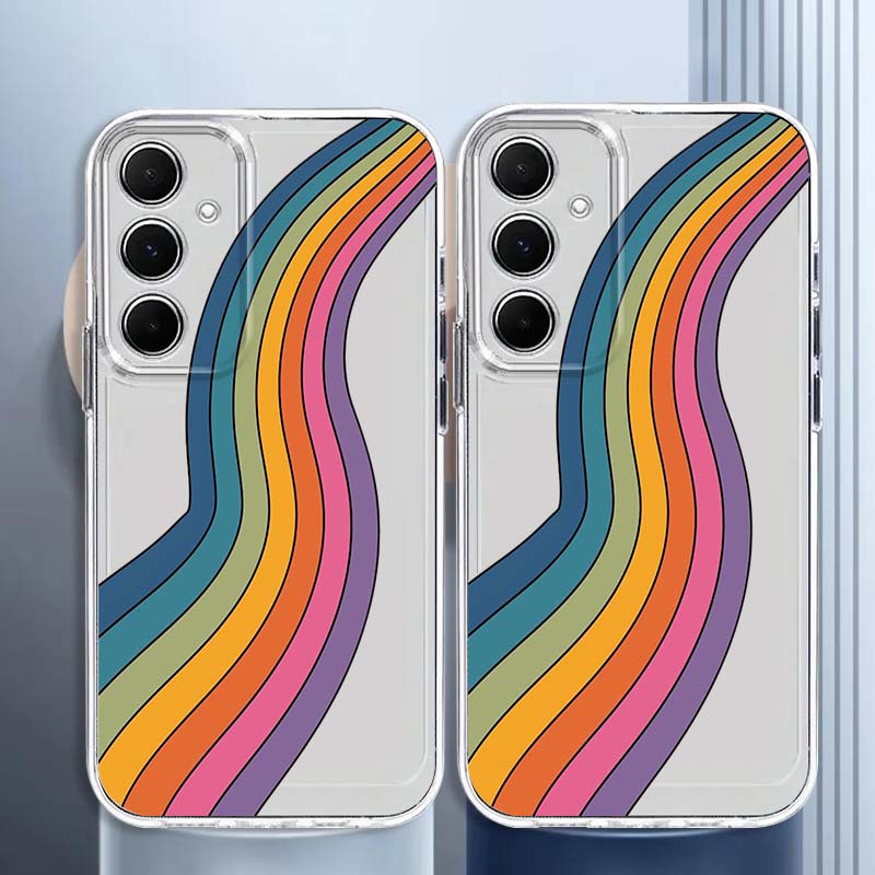 Colorful Rain Bow Art For Sams - Phone Cases Samsung A14 recension och pris