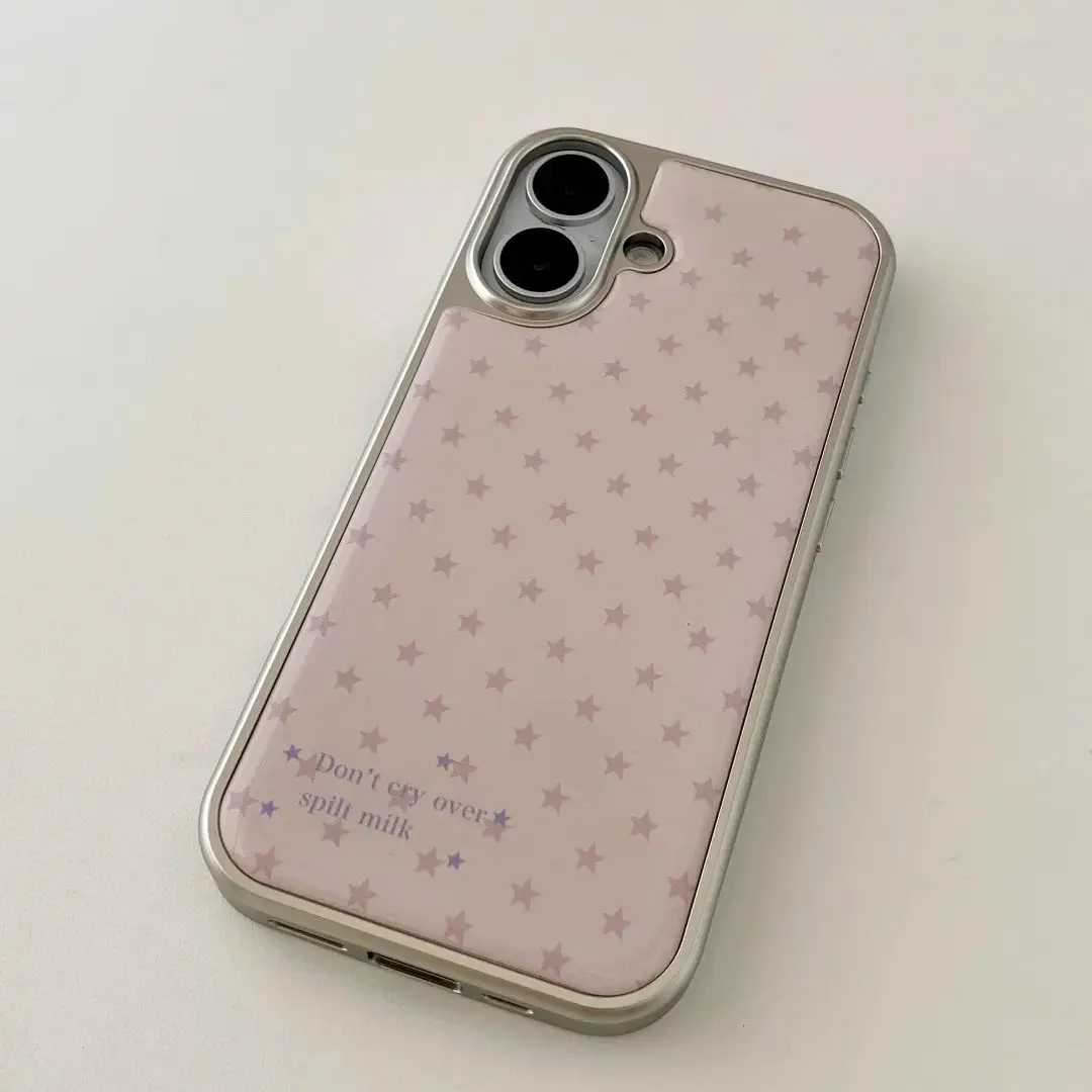 Korean Ins Girl Heart Pink Sta - Phone Cases Pink recension och pris