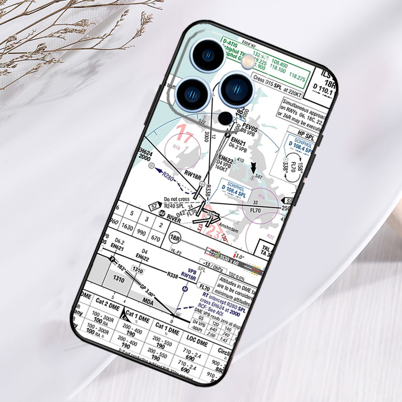 Aviation Chart Accessories Air - Phone Cases Aviation recension och pris