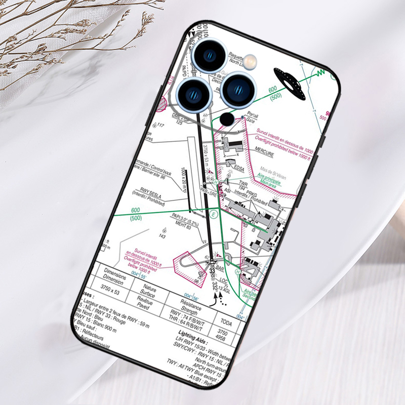 Aviation Chart Accessories Air - Phone Cases Aviation recension och pris