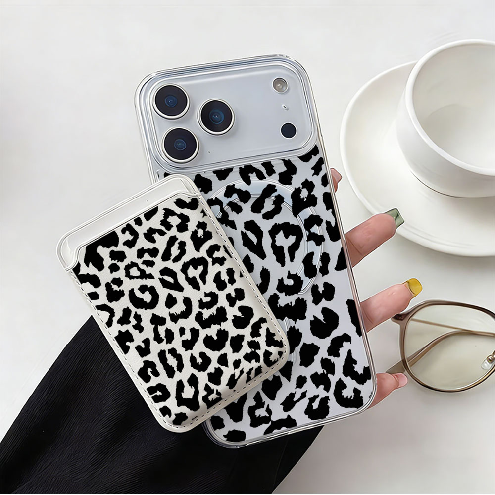 Black Leopard Print For Magsaf - Phone Cases With Wallet recension och pris