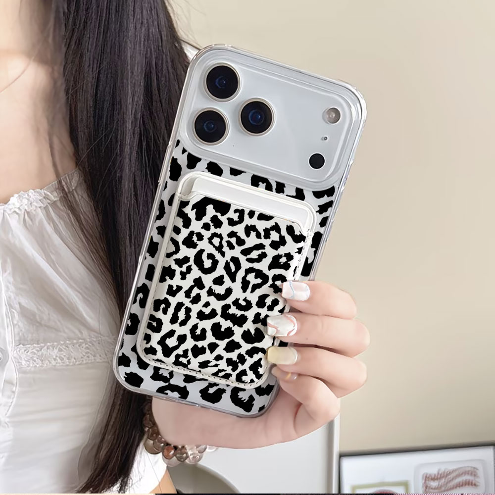 Black Leopard Print For Magsaf - Phone Cases With Wallet recension och pris