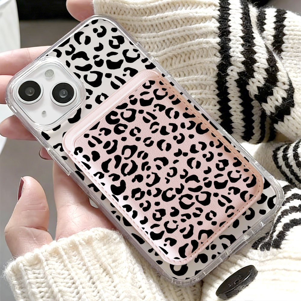 Black Leopard Print For Magsaf - Phone Cases With Wallet recension och pris