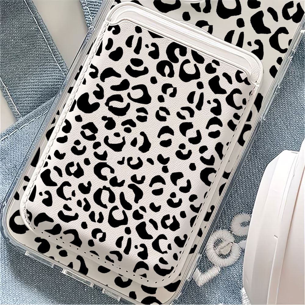 Black Leopard Print For Magsaf - Phone Cases With Wallet recension och pris