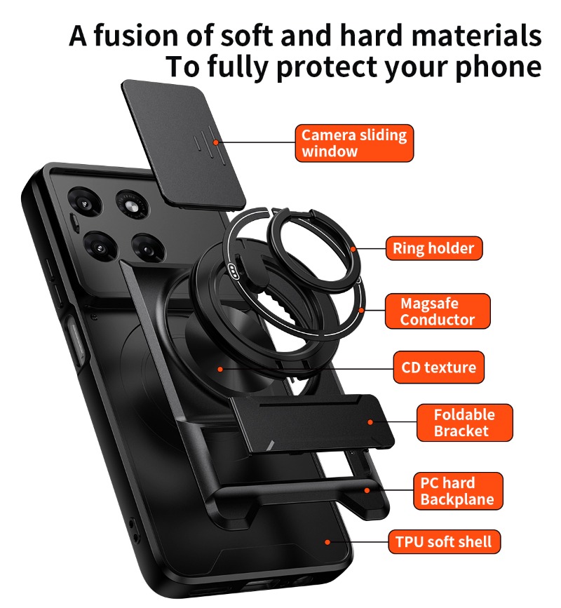 Built-in Magnetic Car Holder C - Phone Cases Moto G recension och pris