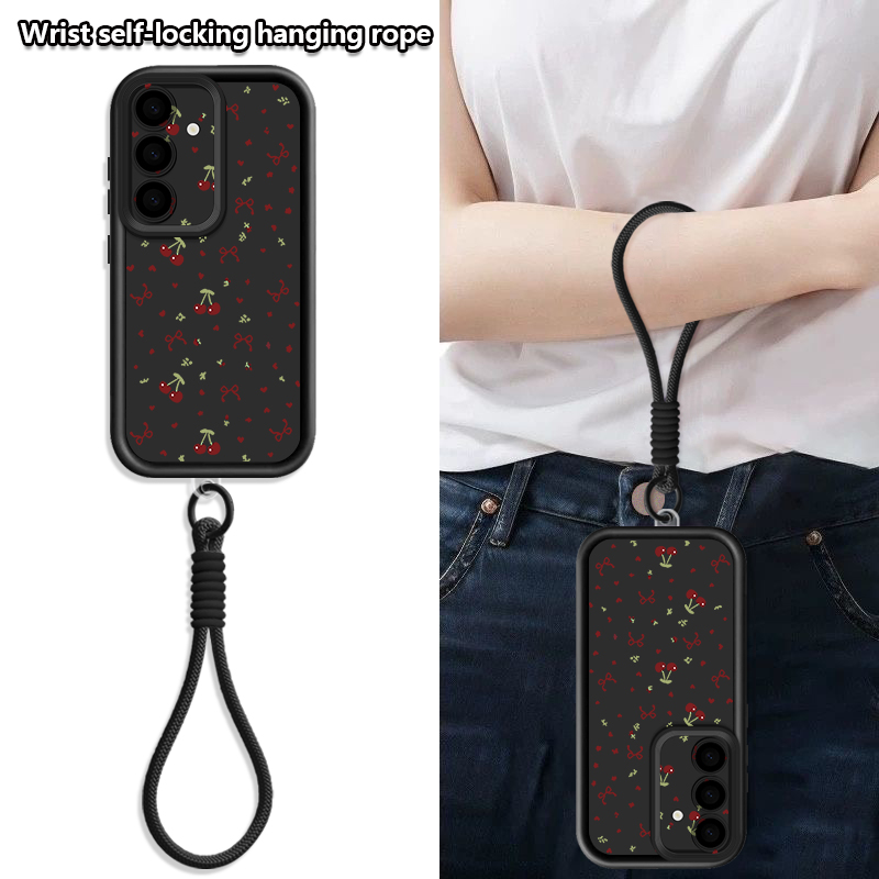 Little Cherry Pattern Lanyard  - Phone Cases Samsung S23 recension och pris