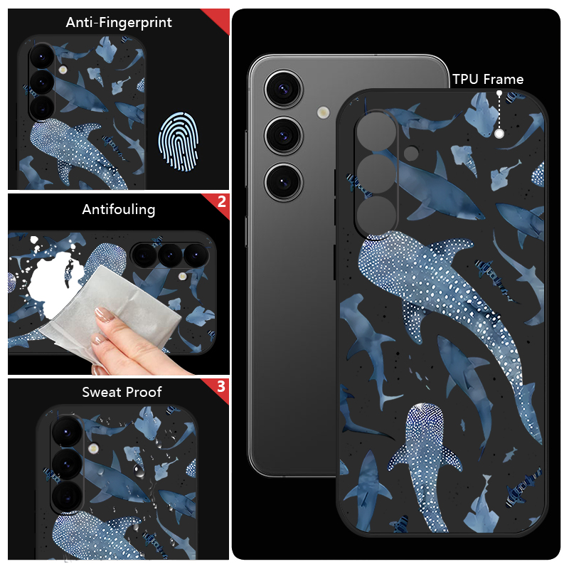 Whale Pattern Lanyard Case For - Phone Cases Samsung A14 recension och pris